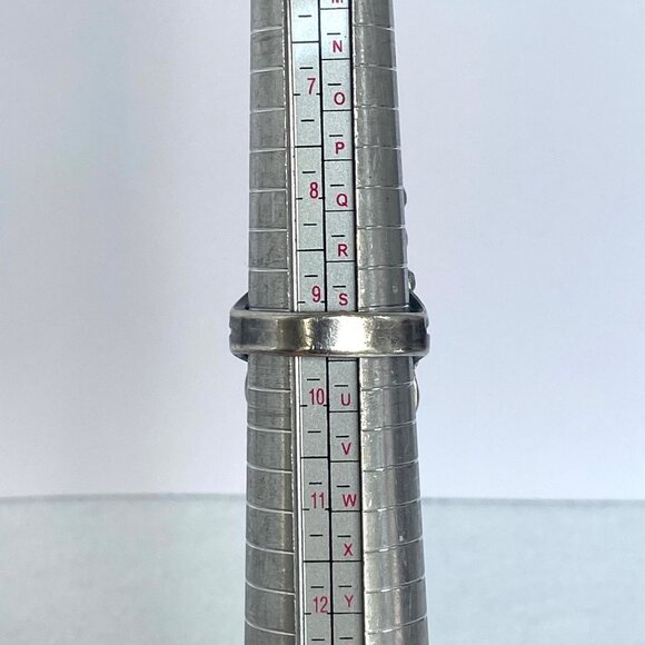 VTG Sterling Silver 925 LS Larry Sandoval Huge Unisex Turquoise Knuckle Ring - Picture 9 of 16